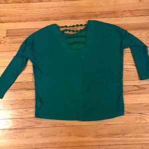 Woman’s Large Great Sweater - Ornate Back Design